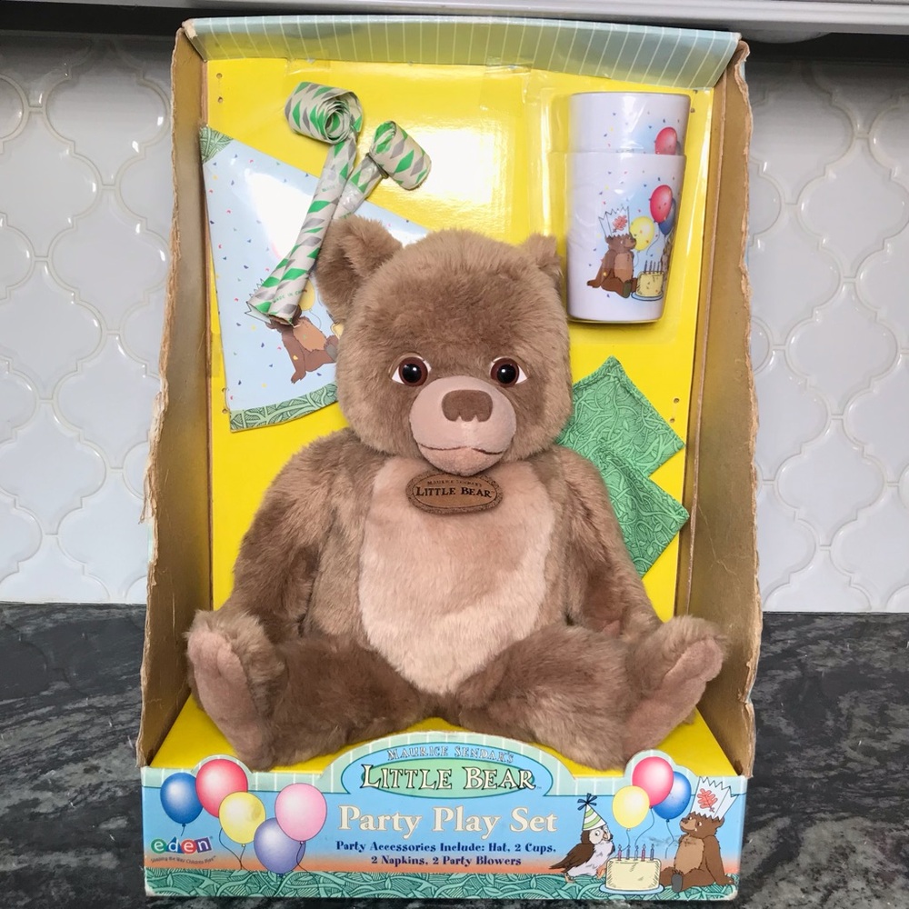 Vintage Maurice Sendak’s Little Bear Birthday Party Play Set by Eden NEW IN BOX - Picture 7 of 11